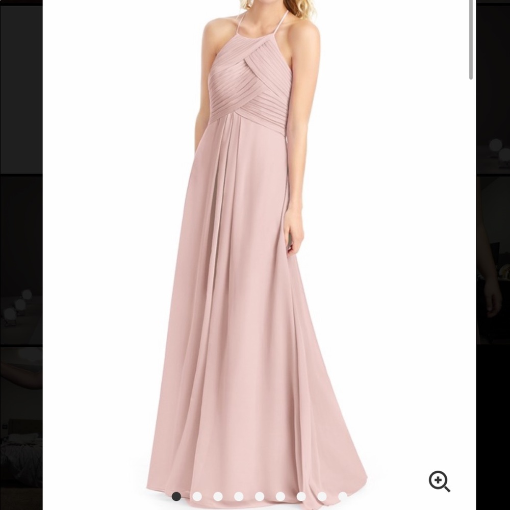 Dusty Rose Azazie Ginger Bridesmaid Dress